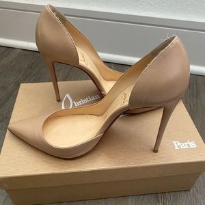 Christian Louboutin IRIZA 100 NAPPA Nude pumps